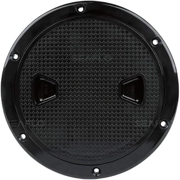 SEAFLO 6" Marine Round Non-Slip Inspection Hatch with Detachable Cover &ndash; Black image number 0