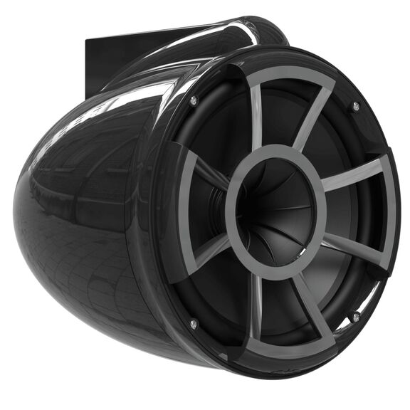 Wet Sounds REV 10 Black V2 Revolution Series 10" Marine Tower Speakers with Stainless Steel Swivel Clamps (Pair) image number 3