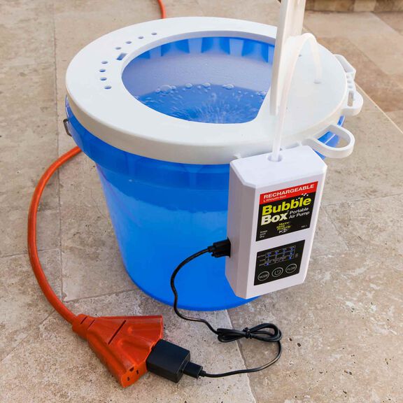 Rechargeable Lithium Ion Bubble Box Portable Air Pump image number 4