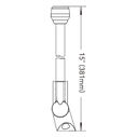 SEAFLO 15" LED All-Round Pole Light, Fold-Down, 2 Nautical Miles Visibility (04-Series) image number 1