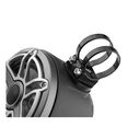 M6-650VEX-Mb-S-GmTi 6.5" Enclosed Coaxial Speakers, Matte Black Enclosure, Gunmetal Trim Ring, Titanium Sport Grille image number 1
