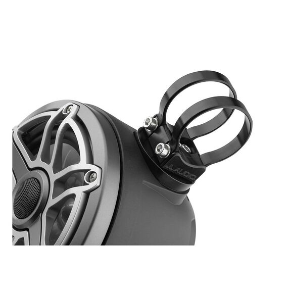 M6-650VEX-Mb-S-GmTi 6.5" Enclosed Coaxial Speakers, Matte Black Enclosure, Gunmetal Trim Ring, Titanium Sport Grille image number 1