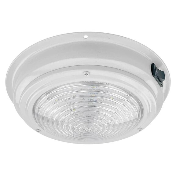 6 7/8" White Aluminum LED Dome Light, White image number 1