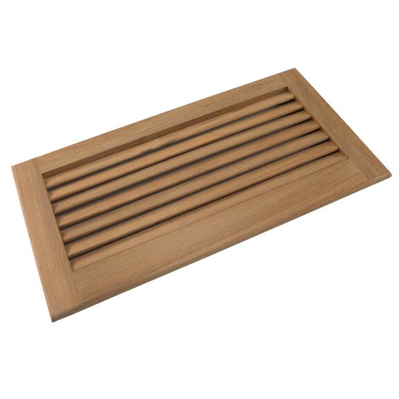 Teak Louvered Insert, 18" x 9 3/8" x 3/4" image number 3