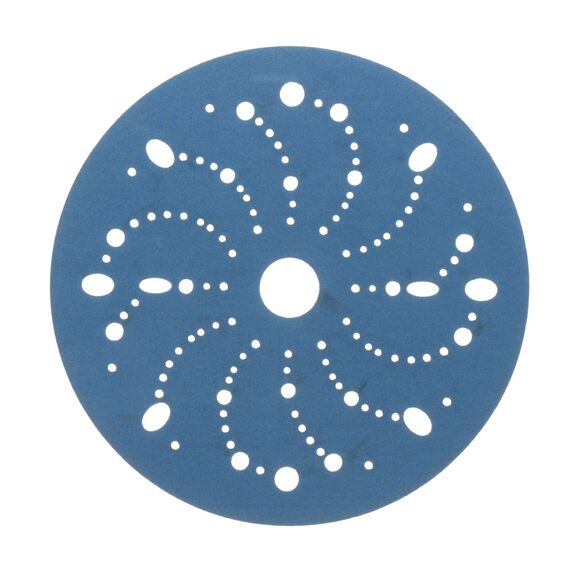 3M&trade; Hookit&trade; Blue Abrasive Disc, 6" x 320 Grit, Multi-hole, 50 Discs/Carton, 4 Cartons image number 1