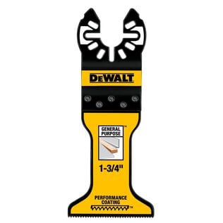 DEWALT 1-3/4" Titanium Oscillating Tool Blade For Wood with Nails (1 Pack)
