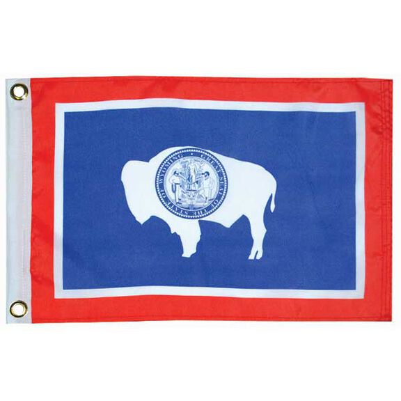 Wyoming State Flag, 12" x 18" image number 0