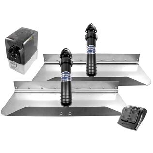 Classic Hydraulic Trim Tab System, 24" x 9", Fits Boats: 22' - 27'