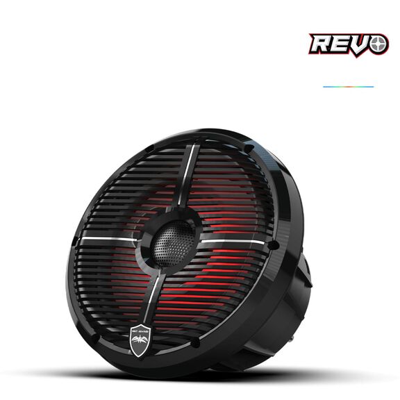 Wet Sounds REVO 8 inch High Output Coaxial Speakers w/ XW-Black RGB Grilles image number 2