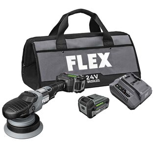 24V Random Orbital Polisher Kit, 2-5.0Ah Battery+160W Charger