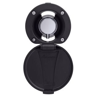 Aidack Recessed Control Valve Hot/Cold Mixer, Black Cup & Lid, Chrome Aidack Handle