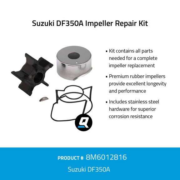Quicksilver 8M6012816 Impeller Repair Kit - Suzuki DF350A image number 1