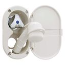 Trinidad Transom Shower Cold Only, Warm White Cup & Lid, Small Warm White Sprayer, 10' White Rubber Hose, Chrome Trinidad Handle image number 2