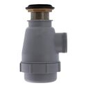 1-1/2" Drain, Flip Trap Sink Drain no Overflow, 1-1/4"-M Thread Brushed Nickel image number 4