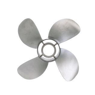 Quicksilver Bravo Three 16" Diameter X 19" Pitch, 4-Blade Stainless Steel Propeller, Left Hand Rotation, Matte Finish