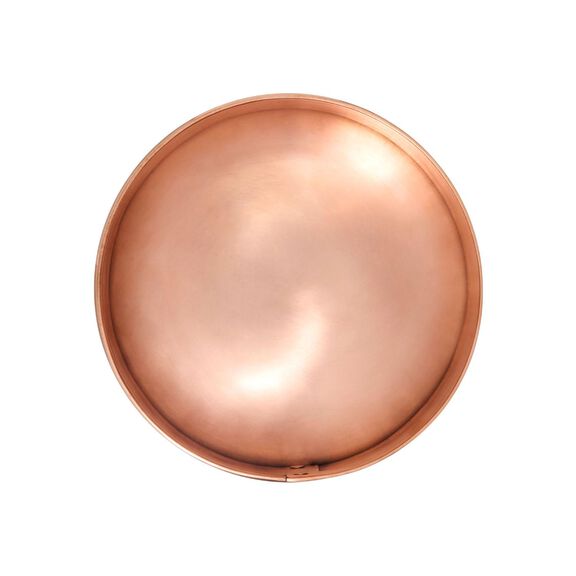 Nautical 9 1/2" Diameter Solid Copper Round Post Cap image number 1