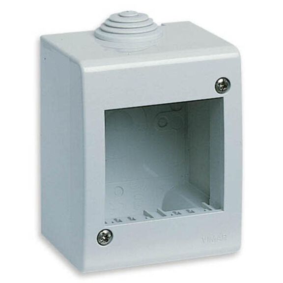 Vimar Idea IP40 Enclosure Surface Mount 2-Module Grey image number 0