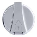 Recessed Cup & Lid Set Stainless Steel Lid / Plastic Cup Chrome image number 4