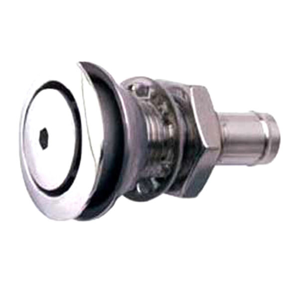 Flush-Mount 316 Stainless Fuel Vent, Straight Vent image number 0
