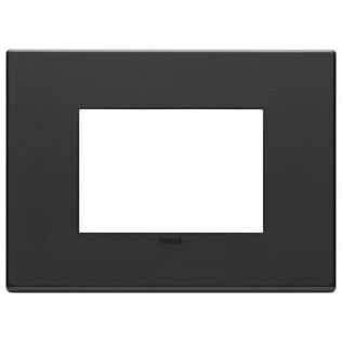 Vimar Eikon Total Look 22653.03 3-Module Cover Plate, Lava Grey