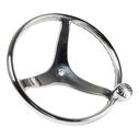13 1/2" Cast Stainless Steel Steering Wheel image number 1