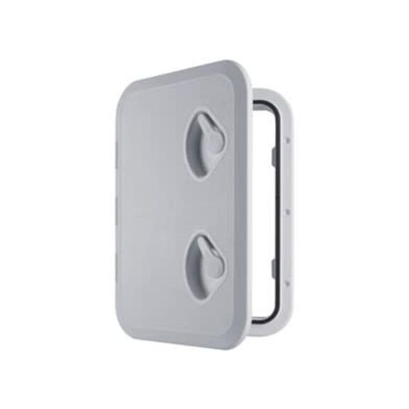 SEAFLO Marine Deck Access Hatch & Lid &ndash; 17.3" x 12.4", White, Rectangular Inspection Hatch with 180&deg; Opening, Non-Slip Surface image number 0