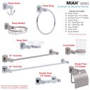 Miah 18" Towel Bar Set Chrome image number 5