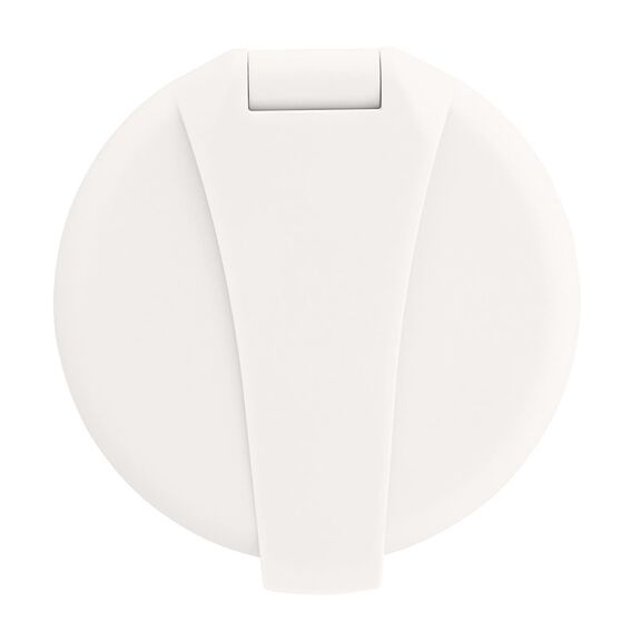 Trinidad Recessed Control Valve Cold Only, Warm White Cup & Lid, Chrome Trinidad Handle image number 4