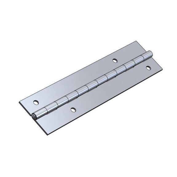 2" Aluminum Piano Hinge, Drilled image number 0