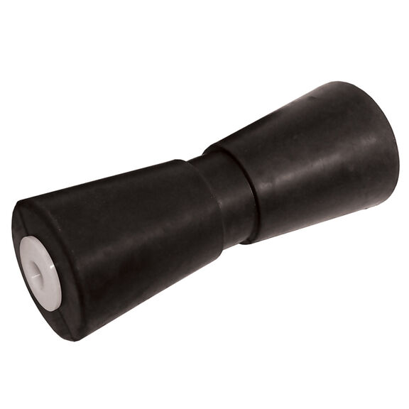 8" Trailer Keel Roller, Black Rubber image number 0