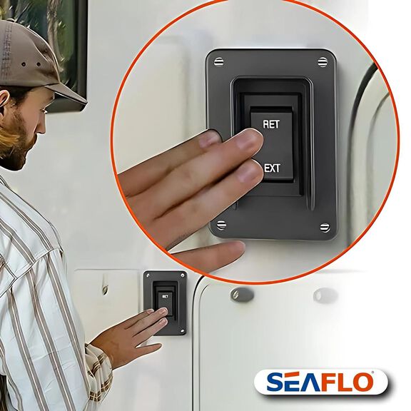 SEAFLO Power Stabilizer Jack Rocker Switch with Wiring Harness, 30A, 12V/24V image number 6