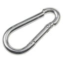 3 1/8" Zinc Plated Carabiner image number 1