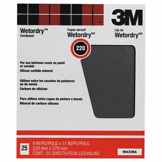 Pro-Pak&trade; Wetordry&trade; Sanding Sheets, 220A grit