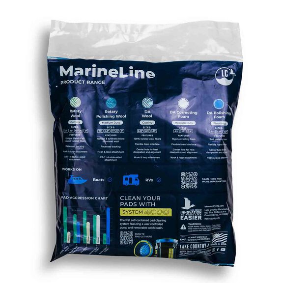 Marine Line 8" Double Sided Thread on Twisted Wool Pad image number 3