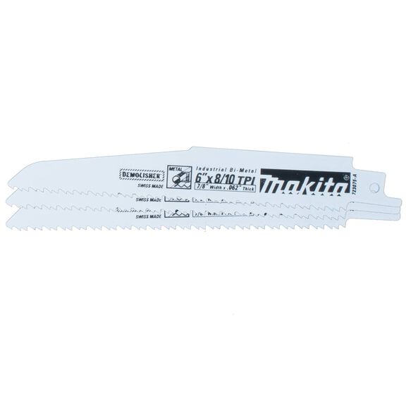 6" Demolition Recipro Saw Blade, 8/10TPI, 3-Pack image number 0