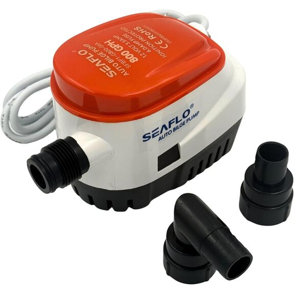 SEAFLO 12V 800 GPH Automatic Submersible Bilge Pump with Integrated Float Switch image number 0