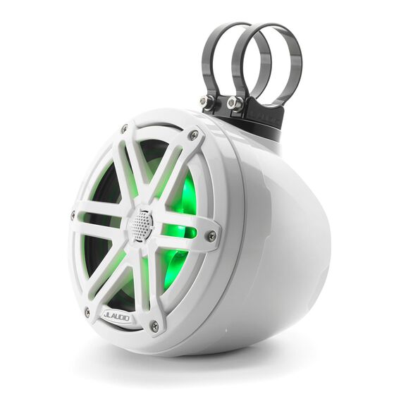 M3-650VEX-Gw-S-Gw-i 6.5" Coaxial Speakers with RGB LED Lighting, Gloss White Sport Grilles image number 2