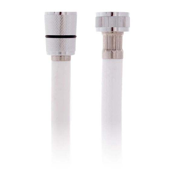 Hose 10' Rubber PVC 1/2" NPS-F + 1/2" NPS-F White image number 0
