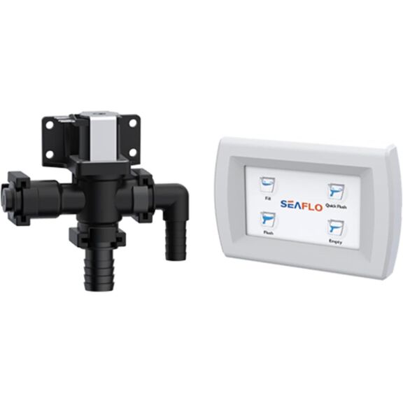 SEAFLO MARINE 24V Deluxe Flush Fresh Water Electric Marine Toilet image number 4