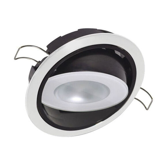 Positionable Mirage Down Light, 380 Lumen, White/Red/Blue, White Finish image number 0
