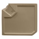 8WD133-1B-207 Deluxe Pontoon Radius Corner Section, Base Only, Tan image number 3