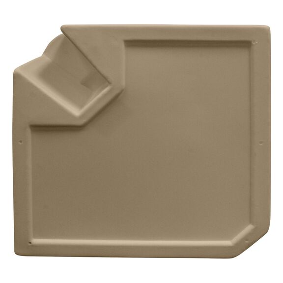 8WD133-1B-207 Deluxe Pontoon Radius Corner Section, Base Only, Tan image number 3