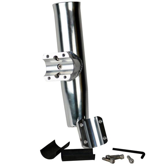 Aluminum Adjustable Rod Holder, Fits 1-1/2" or 1-2/3" Measured Outside Diameter image number 1