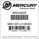 Verado L4 135-200 HP 300 Hour Service Kit image number 2