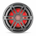 M3-10IB-S-Gm-i-4 10" Marine Subwoofer Driver, Gunmetal Sport Grilles with RGB LED Lighting image number 3