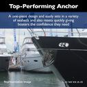 Stainless Steel Claw Anchor - 176 lb image number 4