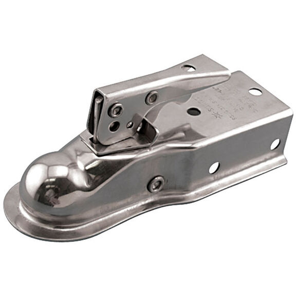 Stainless Steel Fas-Lok Trailer Coupler with 2" Ball image number 0