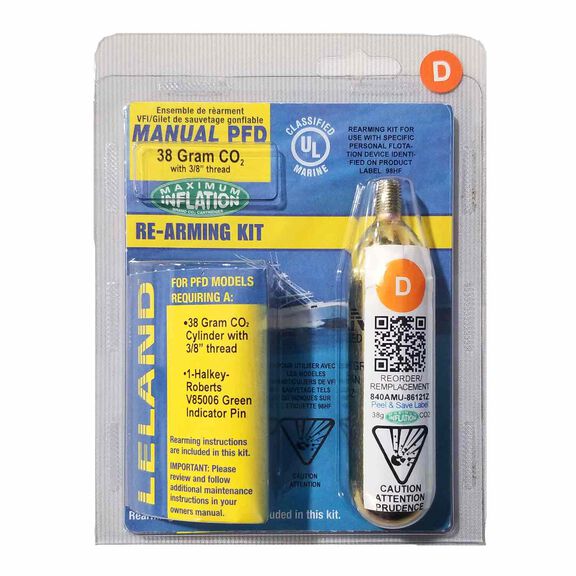 38 Gram Inflatable PFD Rearming Kit, Manual image number 0