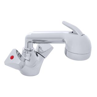 Trinidad Head/Shower Combo Faucet Large Chrome Sprayer No Hook, 6' Stainless Steel Hose Chrome