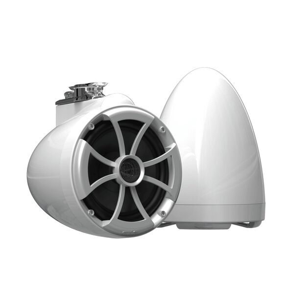 Wet Sounds ICON 8 White V2 Series 8" Marine Tower Speakers with Swivel Surface Mounts (SXM) (Pair) image number 0